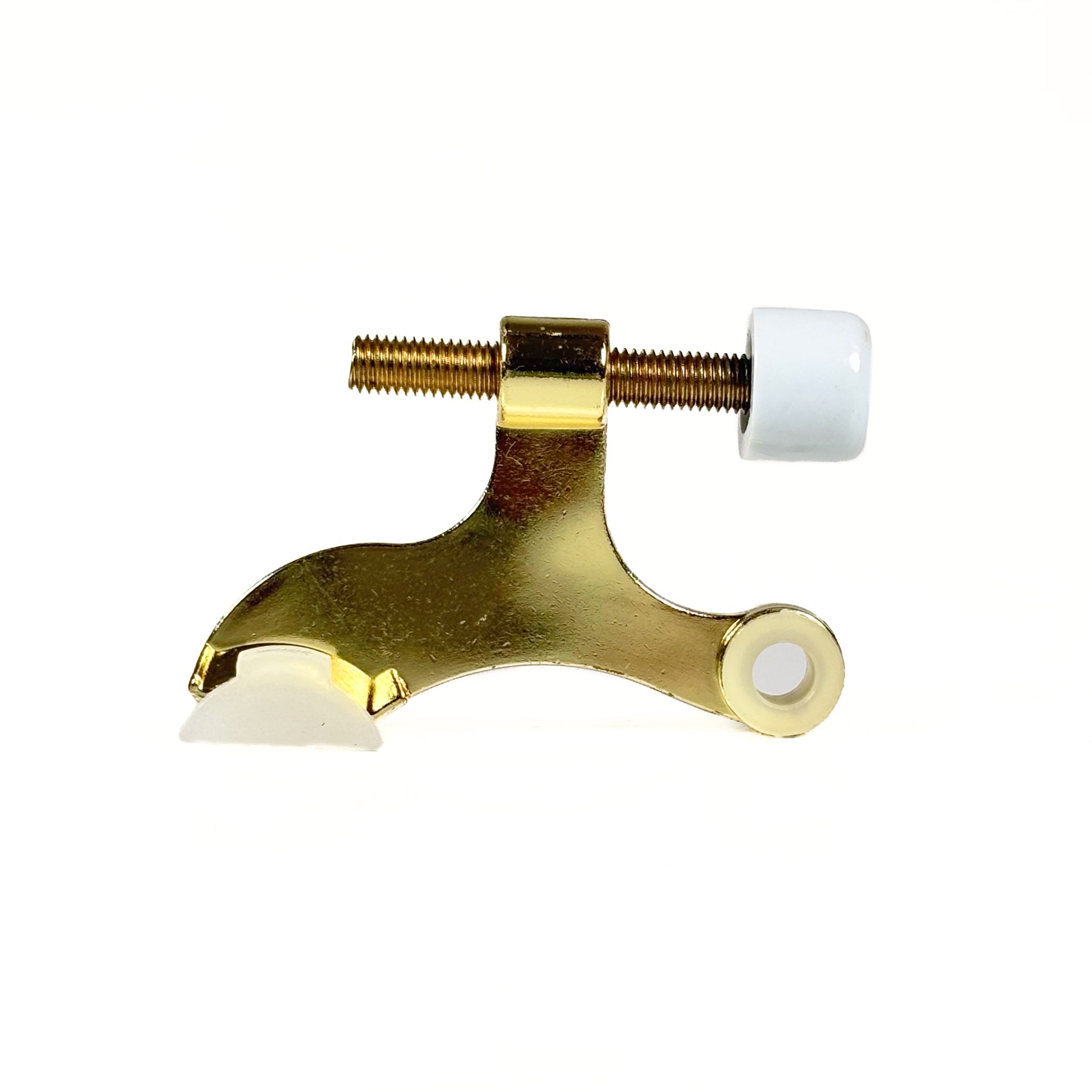 Contoured Hinge Pin Door Stop Polished Brass (POS)