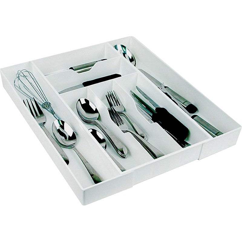 Dial 02506 Cutlery Expand-A-Drawer, 9-1/2 in W, 18 in D, White