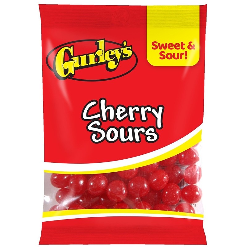 Gurley's 743776 Candy, Cherry Sours Flavor, 4.5 oz (Pack of 12)
