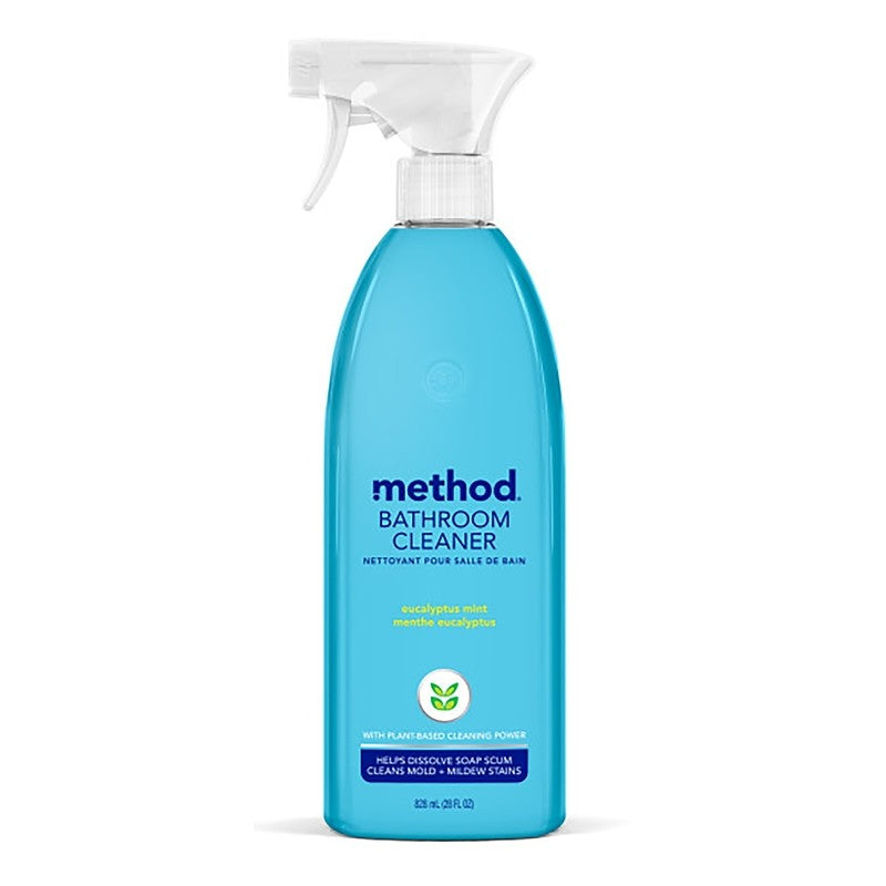 method 8 Bathroom Cleaner, 28 oz, Liquid, Herbaceous, Colorless/Translucent