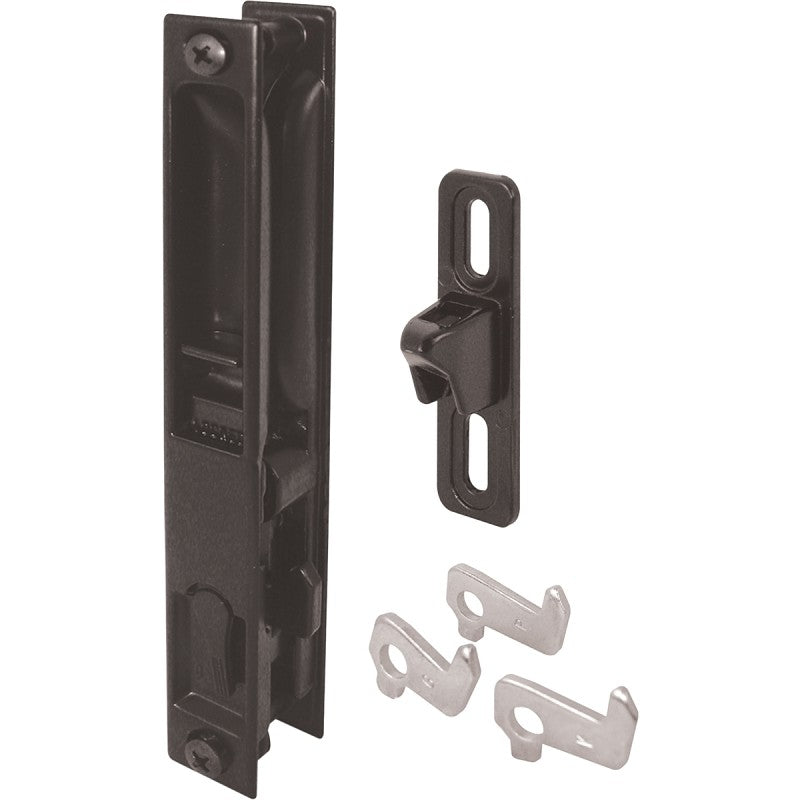 Prime-Line C 1043 Handleset, Aluminum, Painted, For: 1 to 1-1/4 in THK Glass Sliding Doors
