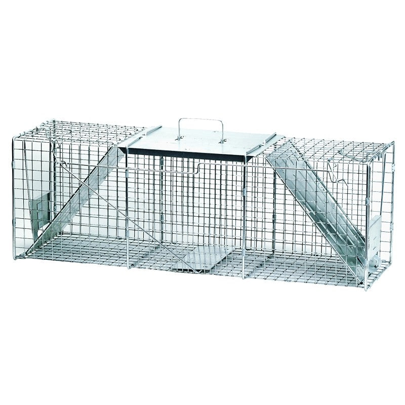 Havahart 1045 Large Animal Trap, 36 in L, 10 in W, 12 in H, Spring Loaded Door