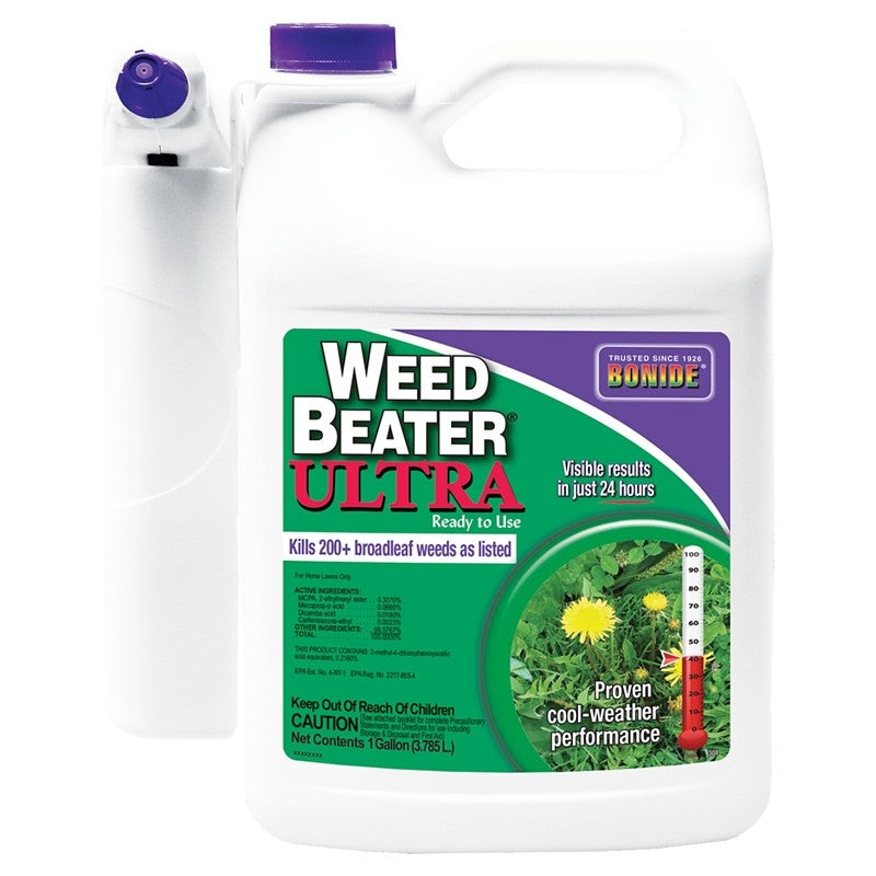 Bonide Weed Beater 3082 Weed Killer, Liquid, White, Spray Application, 1 gal