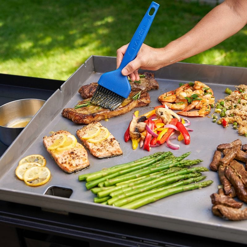 Mr. BAR-B-Q 08814RZ Extra Wide Basting Brush, Silicone Bristle, Plastic Handle, 10.35 in OAL