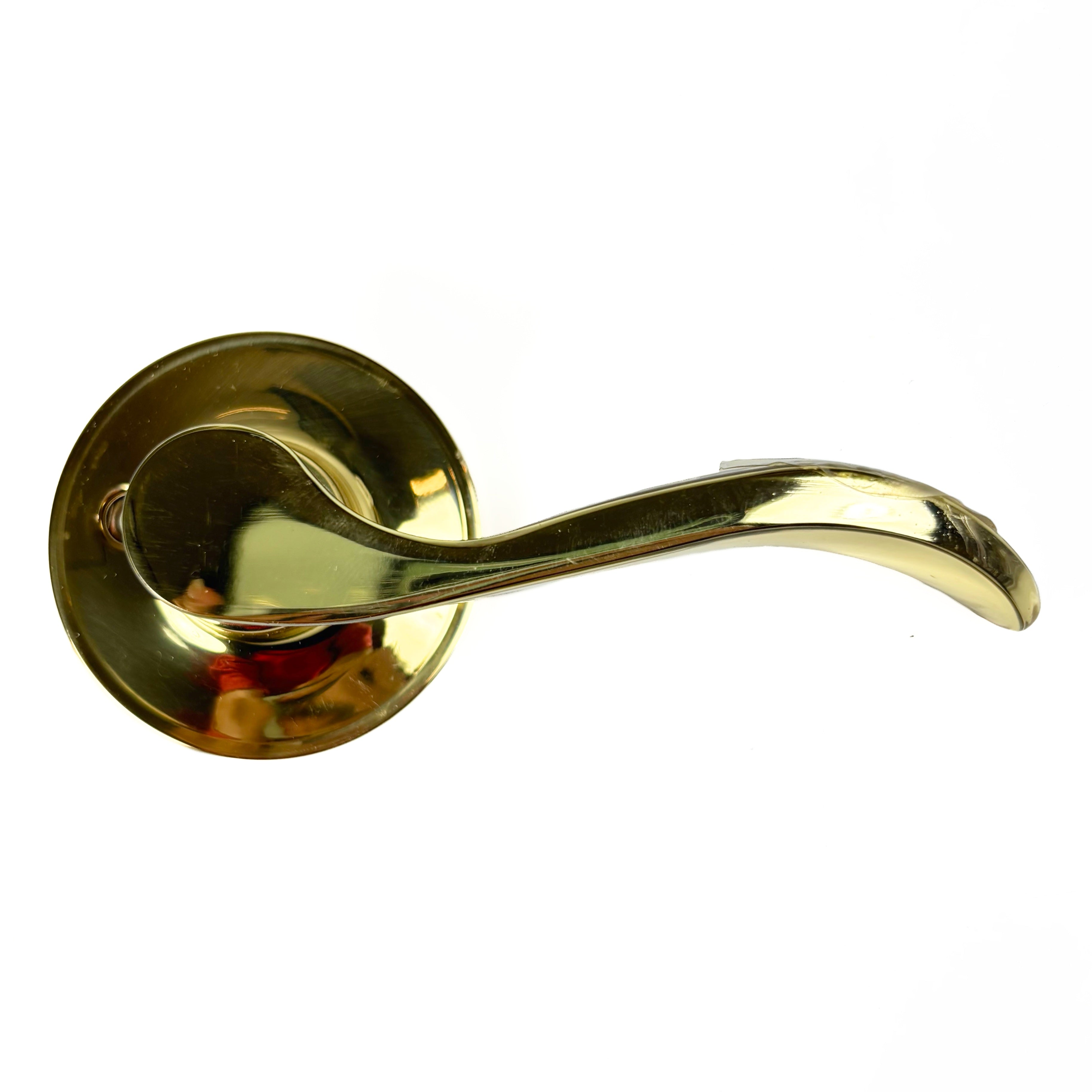 Hall And Closet Passage Leverset Polished Brass