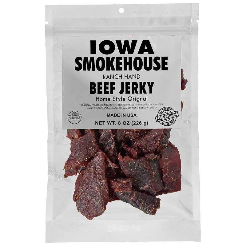 Iowa Smokehouse is-rh8jn-6ct Beef Jerky, 8 oz (Pack of 6)