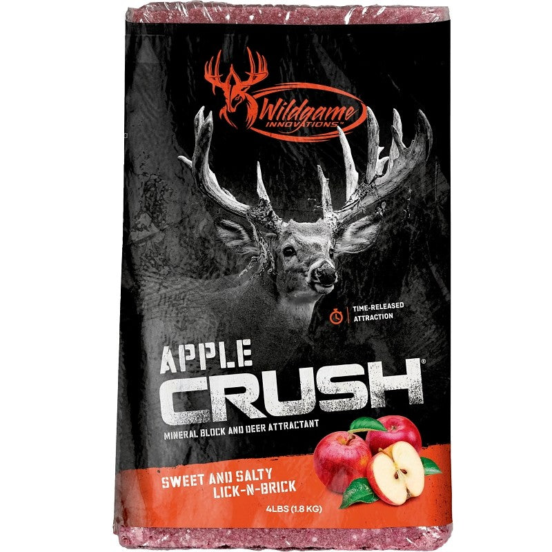 Wildgame INNOVATIONS FG-00329 Apple Crush Brick, Apple Flavor, 4 lb (Pack of 6)
