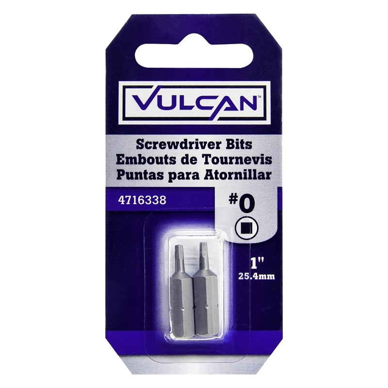 Vulcan 305382OR Screwdriver Bit, S2 Chrome Molybdenum Steel