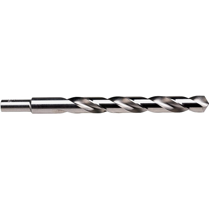Irwin 73826 Jobber Drill Bit, 13/32 in Dia, 5-1/4 in OAL, Spiral Flute, 2-Flute, 13/32 in Dia Shank, Reduced Shank