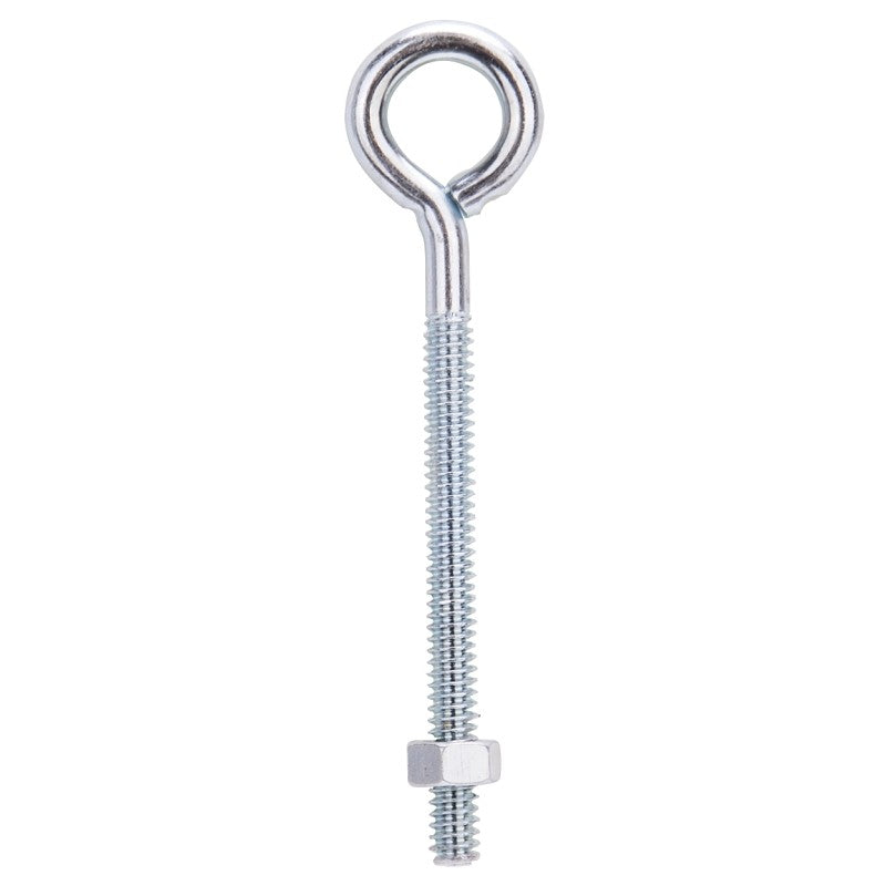 ProSource LR268 Eye Bolt, 4.7 mm Thread, Machine Thread, 2 in L Thread, 3/4 in Dia Eye, 79 lb Working Load, Steel, Zinc (Pack of 20)