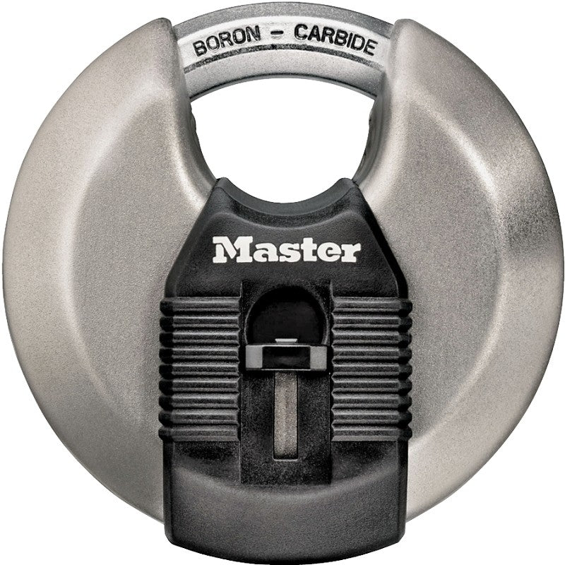 Master Lock Magnum Series M50XKAD Padlock, Keyed Different Key, Shrouded Shackle, 7/16 in Dia Shackle, 3-1/8 in W Body (Pack of 6)