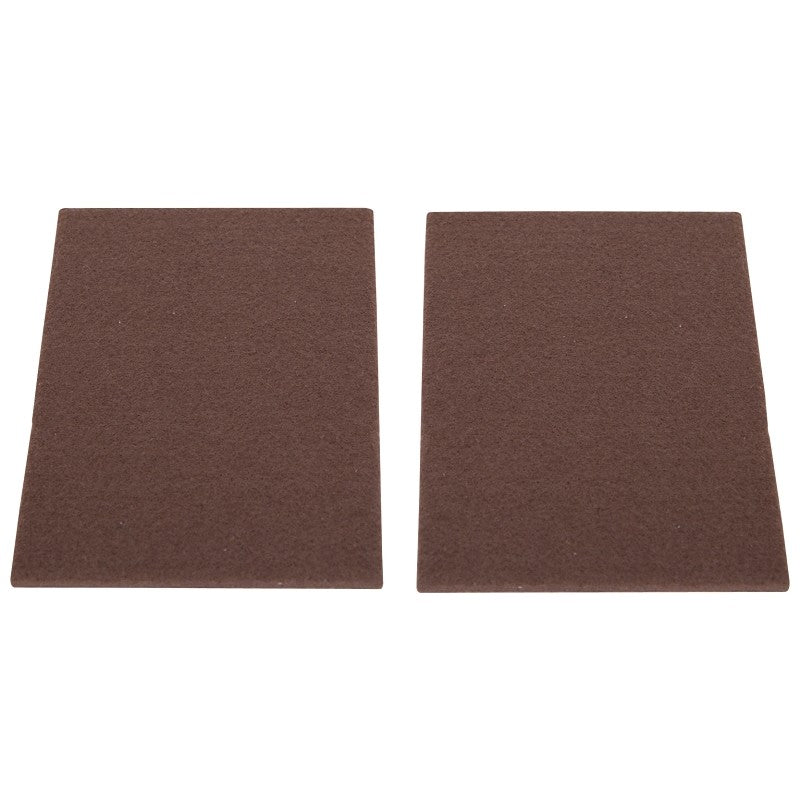 ProSource FE-S307-PS Furniture Pad, Felt Cloth, Brown, 6 x 4-1/2 in Dia, 4-1/2 in W, 5/64 in Thick, Square