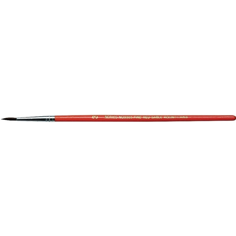 Linzer 9303-1 Artist Paint Brush, #1 Brush, 3/8 in L Trim (Pack of 6)