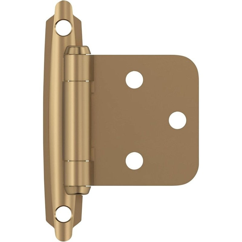 Amerock BPR3429CZ Cabinet Hinge, 110 deg Hinge Opening, Self-Closing Close, Champagne Bronze