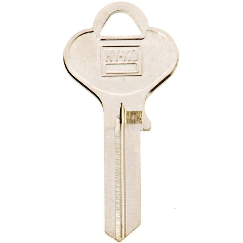 Hy-Ko 11010EA27 Key Blank, Brass, Nickel, For: Eagle Cabinet, House Locks and Padlocks (Pack of 10)