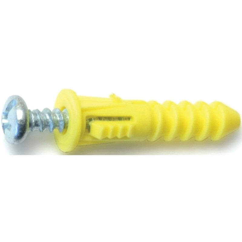 Midwest Fastener 24345 Anchor Kit, Plastic, Includes: (1) #4, #6 and #8 Anchors (Pack of 5)
