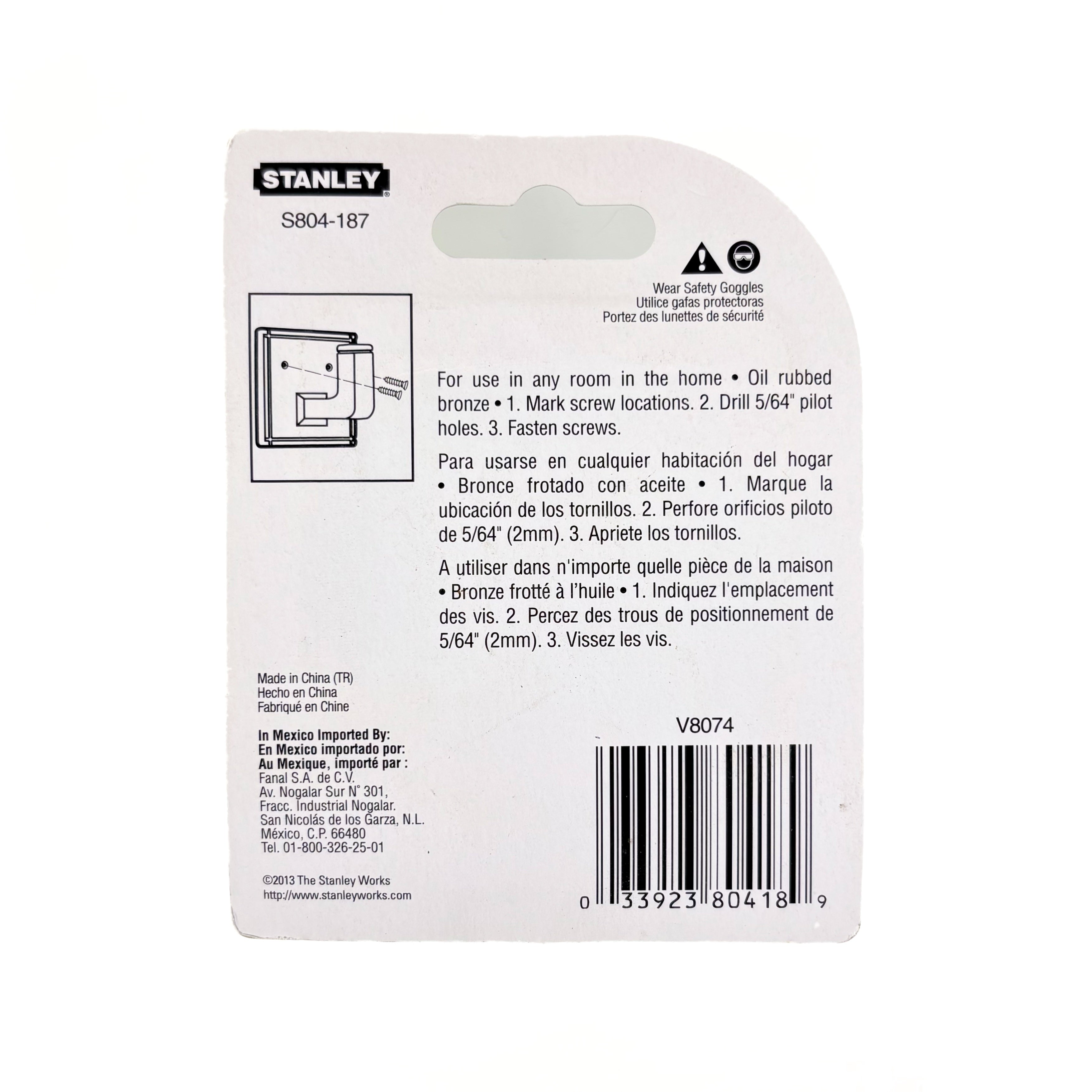 Ranch 1-3/4 Inch Single Hook Oil-Rubbed Bronze