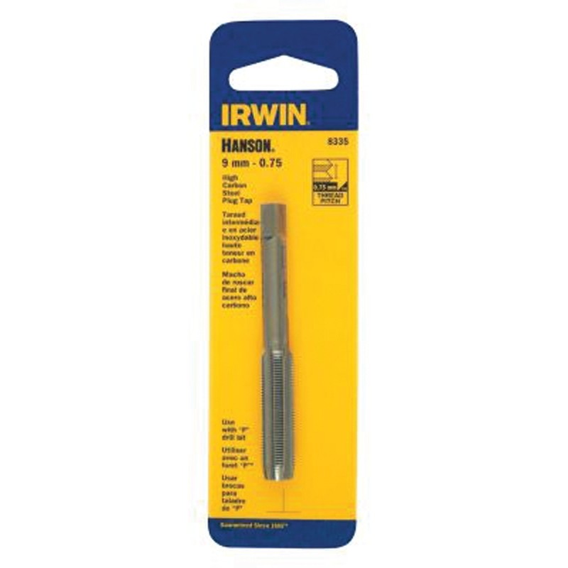 Irwin 8342 Thread Tap, 12 mm- 1.25 Thread, Plug Tap Thread, 4-Flute, HCS