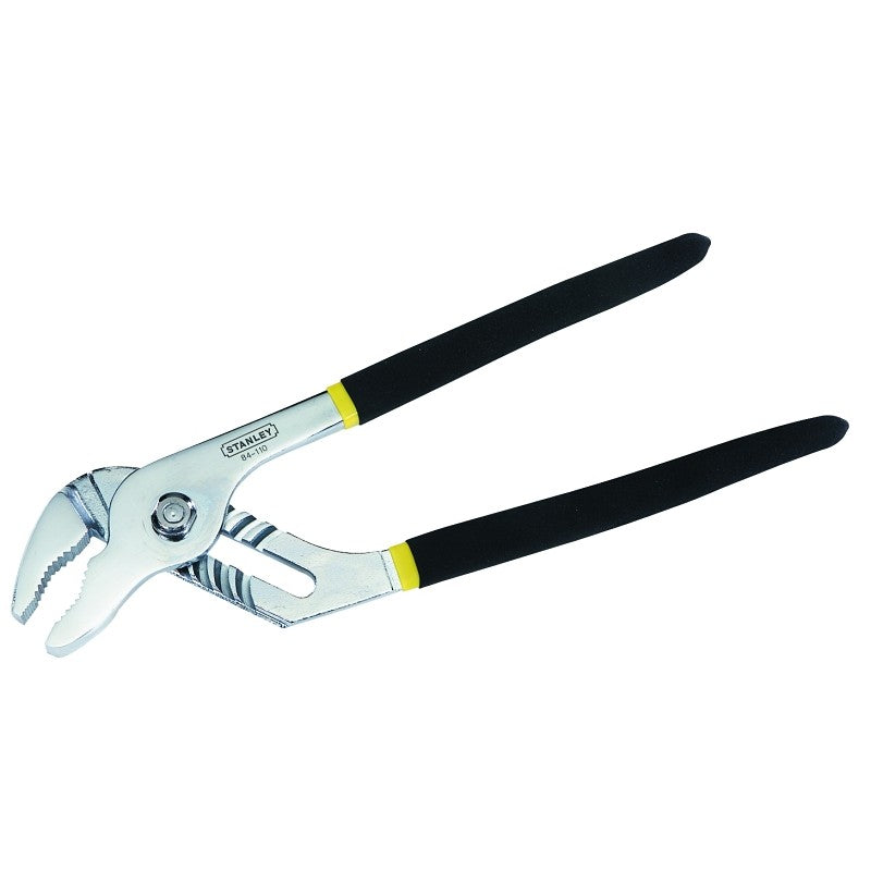 STANLEY 84-110 Joint Plier, 10-1/4 in OAL, 2 in Jaw Opening, Black/Gray Handle, Cushion-Grip Handle