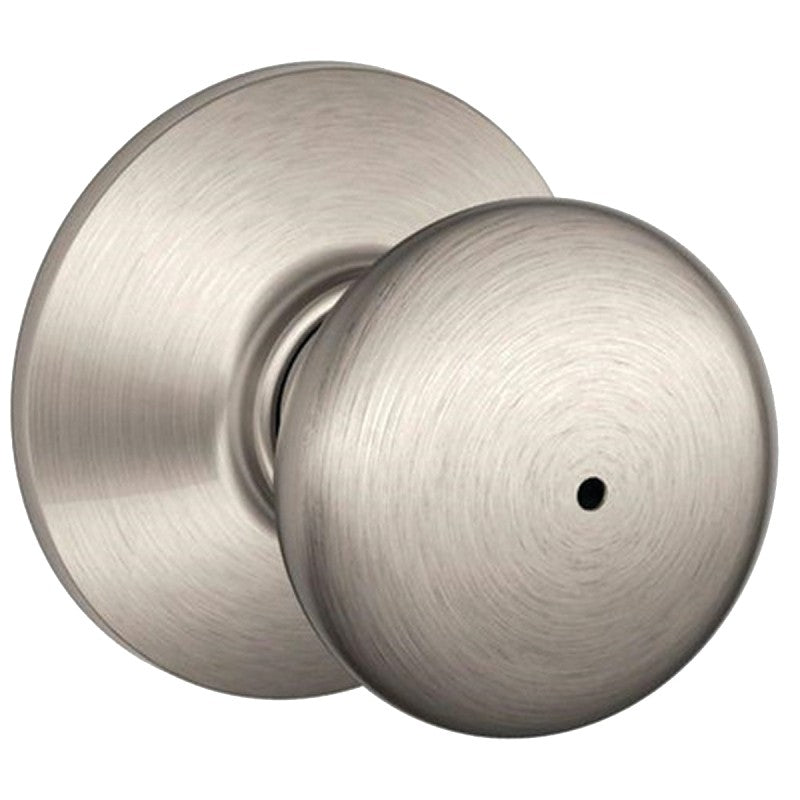 Schlage Plymouth Series F40 PLY 619 Privacy Lockset, 2.22 in Dia Knob, 2.31 in L x 2.75 in W Dimensions, Yes