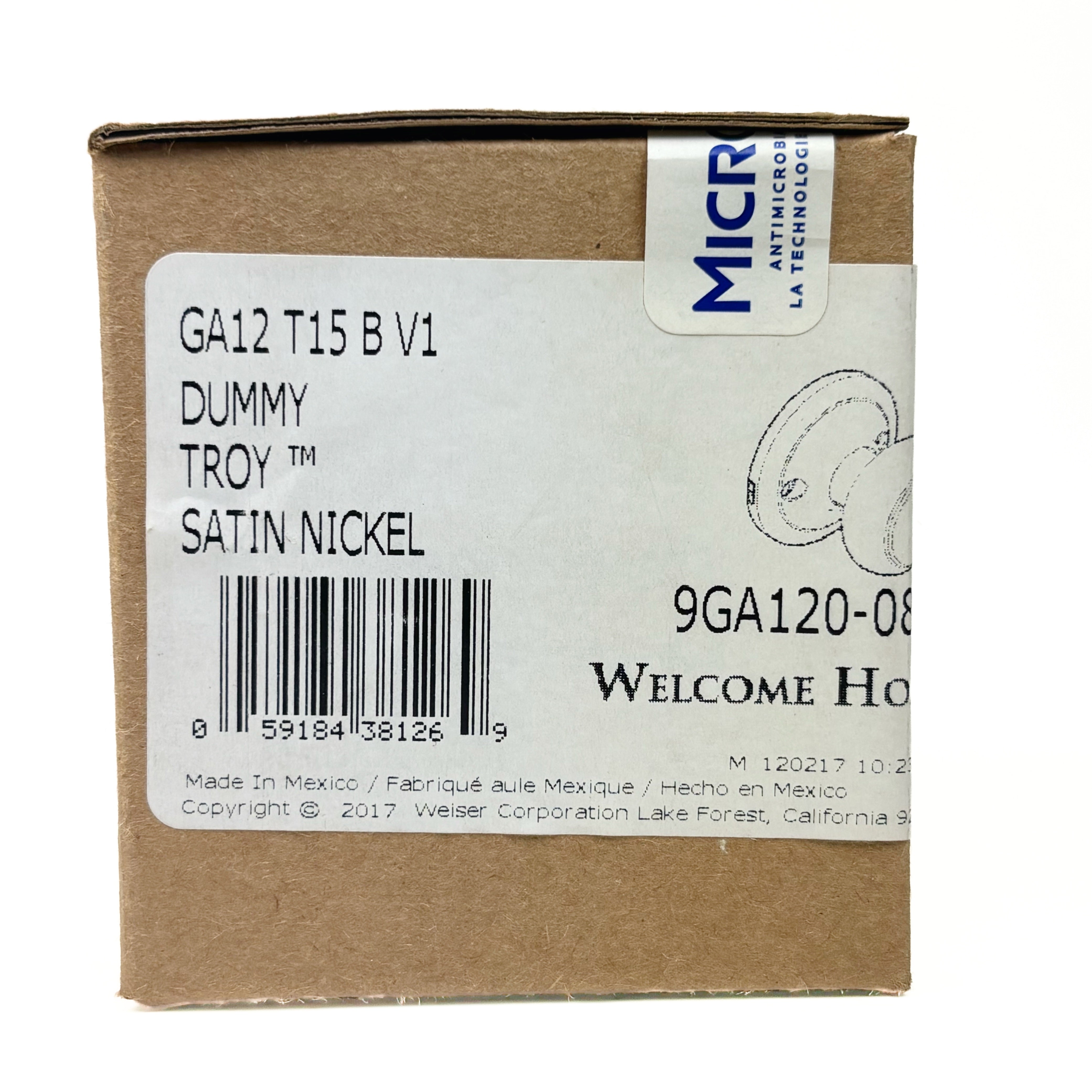 Half Dummy Knob Pull Troy Satin Nickel (POS)