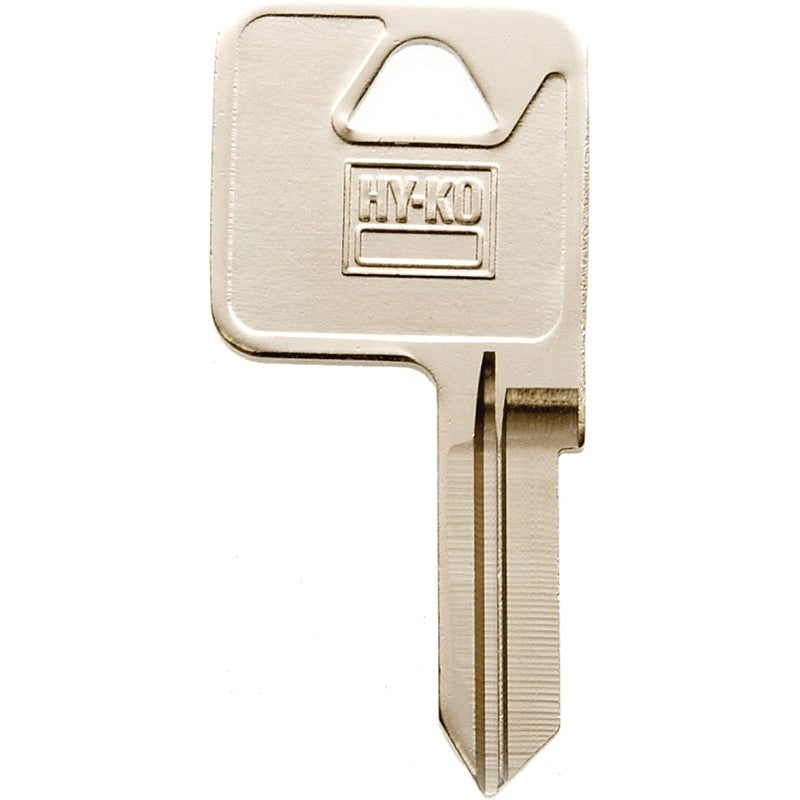 Hy-Ko 11010TM12 Key Blank, Brass, Nickel, For: Trimark Cabinet, House Locks and Padlocks, TM12 Key Number (Pack of 10)