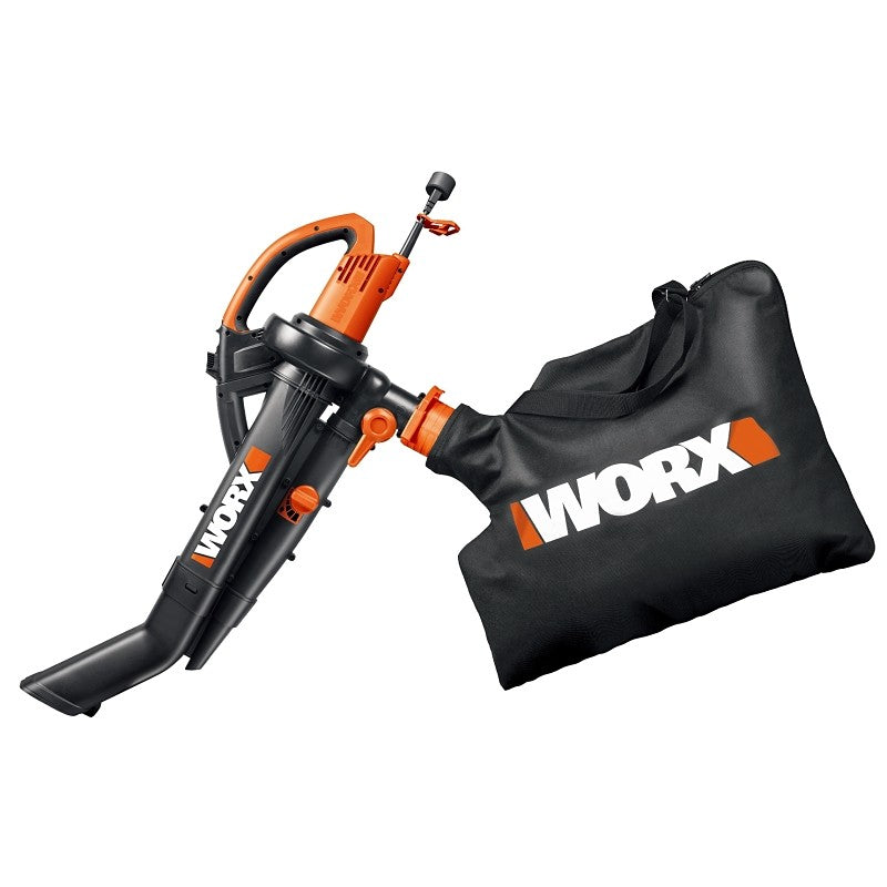 Worx WG505 Leaf Blower, 12 A, 120 V, 350 cfm Air
