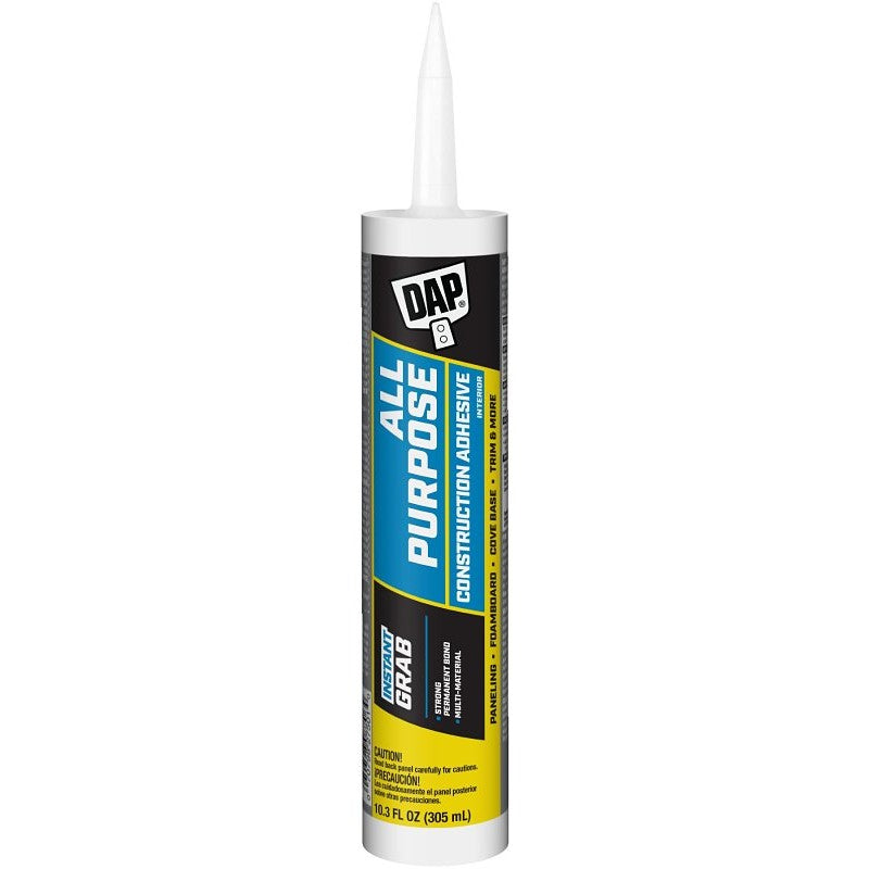DAP DYNAGRIP 27501 Construction Adhesive, Tan, 10.3 oz Cartridge