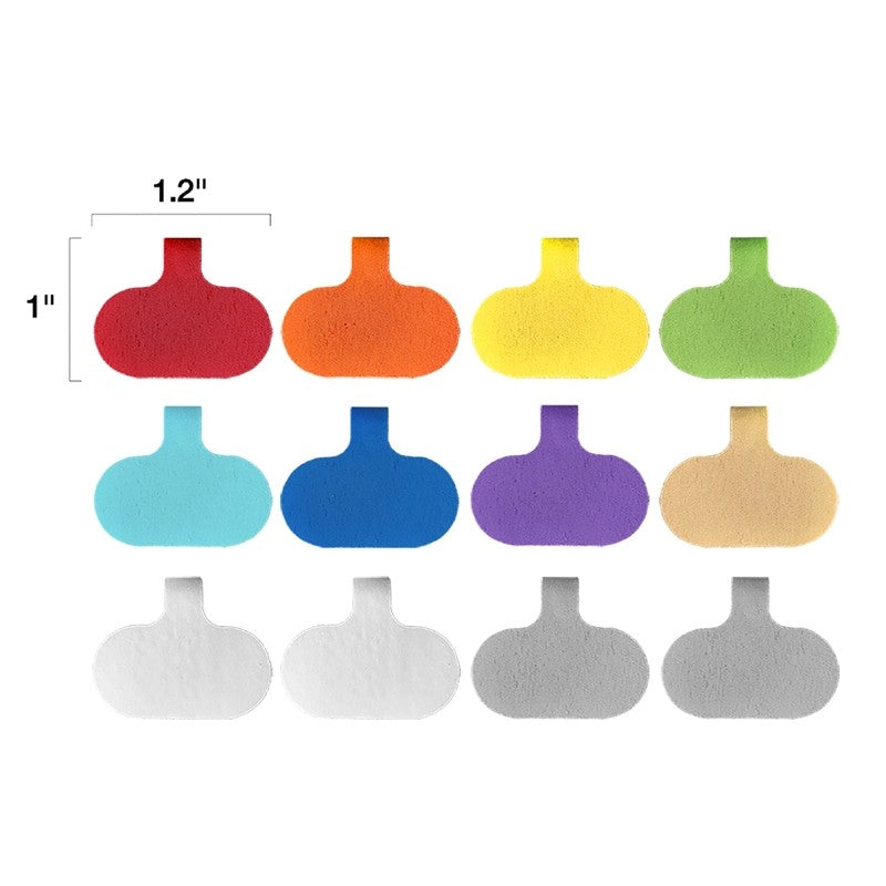 Wrap-It Storage 412-CL-V-MC Small Cable Label, 1.2 in L, 0.63 in W, Nylon, Hook and Loop Attachment