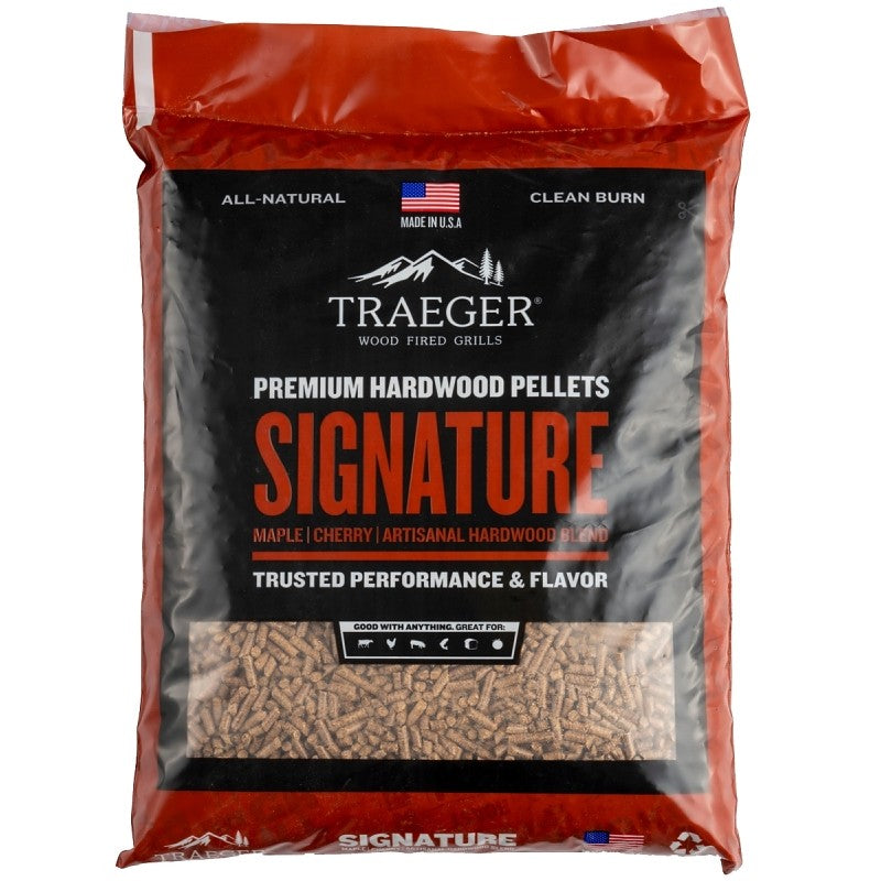 Traeger PEL331 Signature Blend Wood Pellet, Hardwood, 20 lb Bag