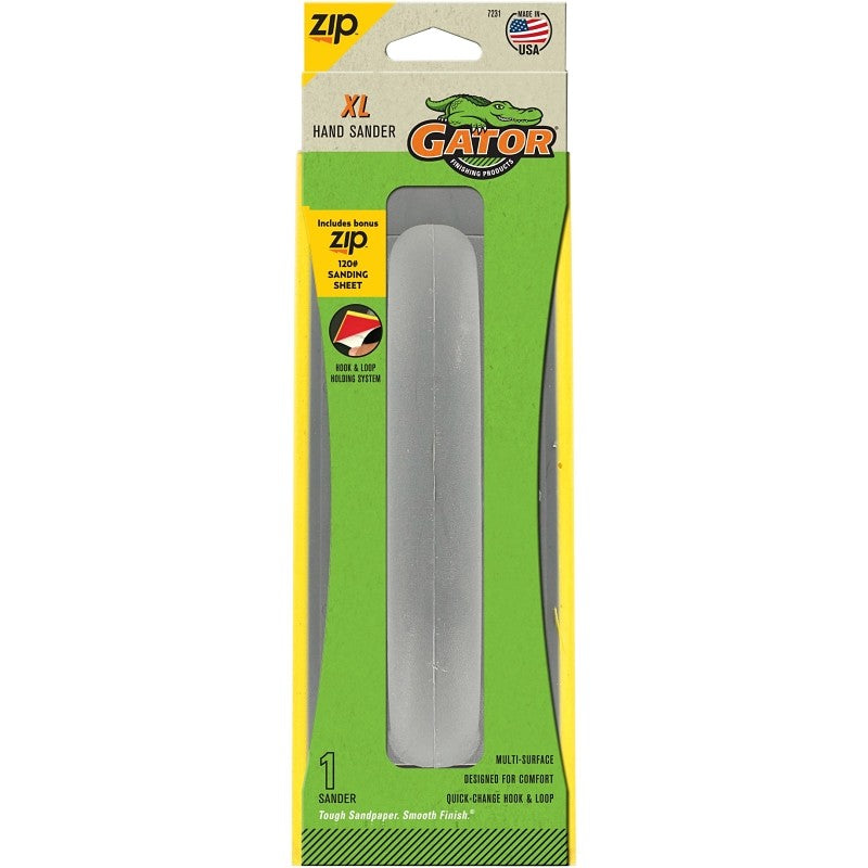 Gator ZipXL Series 7231 Hand Sander, 9-1/2 in L x 3-1/2 in W Dimensions
