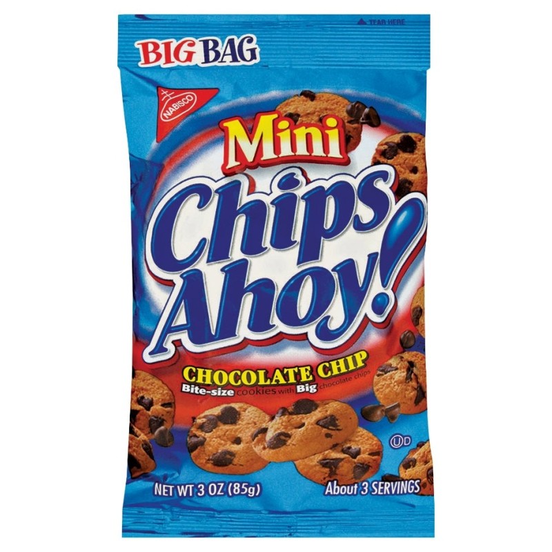 Nabisco 453032 Cookies, Chocolate, 3 oz, Bag (Pack of 12)