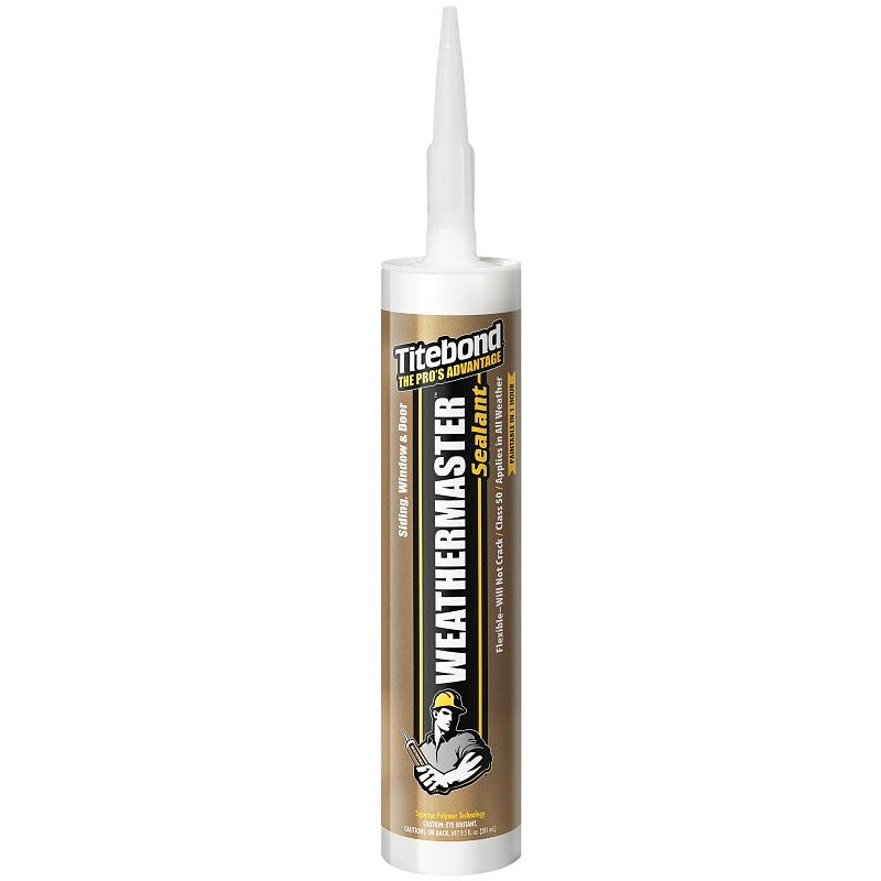 Titebond WeatherMaster 43991 Sealant, Crystal Clear, -75 to 250 deg F, 10.1 oz Cartridge