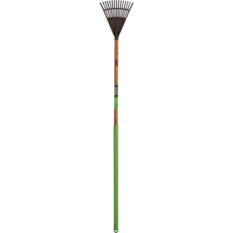 Ames 2916600 Floral Shrub Rake, 55-1/2 in OAL, Hardwood Handle, Cushion-Grip Handle