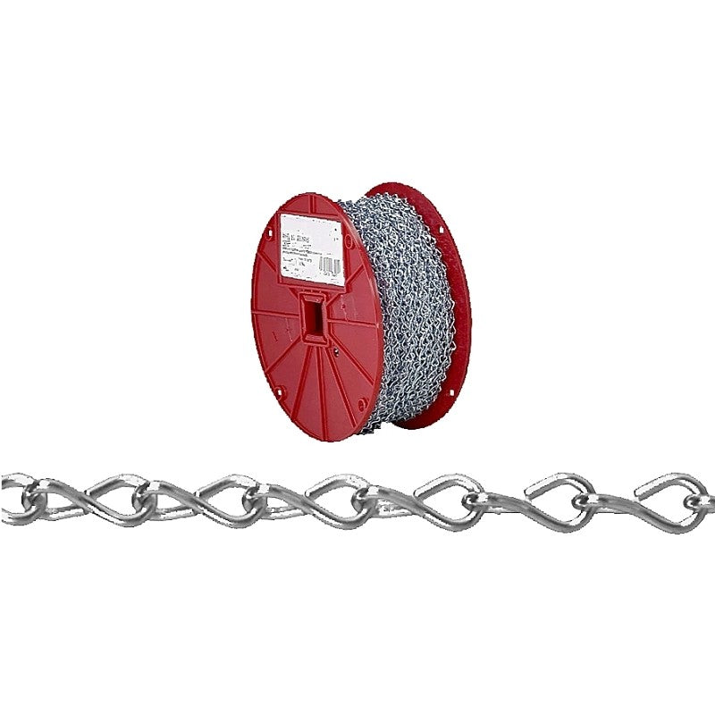 Campbell 072-4027N Single Jack Chain, 16 in, 250 ft L, Steel, Zinc