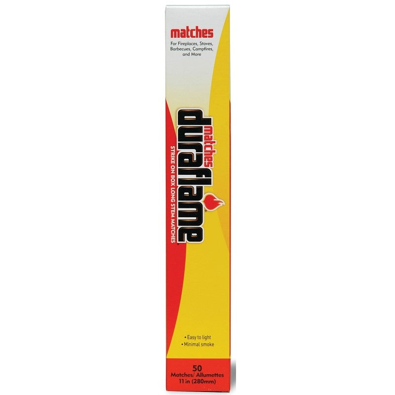 Duraflame 11763 Safety Matches Box, 50-Stick (Pack of 12)