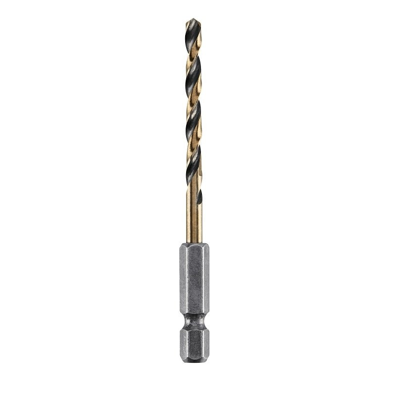 DEWALT DWA5010 Drill Bit, 5/32 in Dia, 3-3/16 in OAL, Heavy-Duty, 1/4 in Dia Shank, Hex Shank