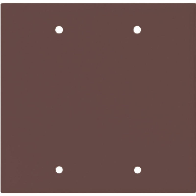 Eaton Cooper Wiring 2137 2137B-BOX Wallplate, 4-1/2 in L, 4.56 in W, 0.08 in Thick, 2 -Gang, Thermoset, Brown (Pack of 10)