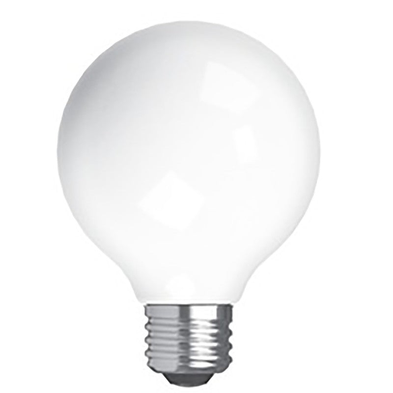 GE Industrial Solutions 24954 LED Bulb, 120 V, 350 Lumens, 4.5 W, G25 Lamp, 40 W Equivalent, E26 Lamp Base, Dimmable