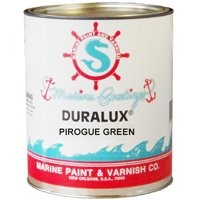Duralux M746-1 Marine Enamel, Flat, Pirogue Green, 1 gal Can (Pack of 4)