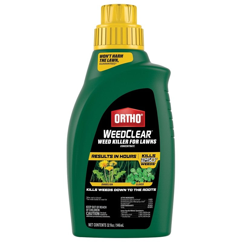 Ortho WeedClear 0204710 Concentrated Lawn Weed Killer, Liquid, 32 oz Bottle