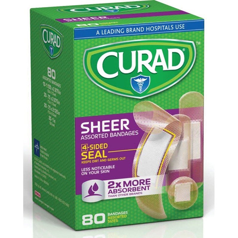 Curad CUR45243RB Adhesive Bandage, Fabric Bandage