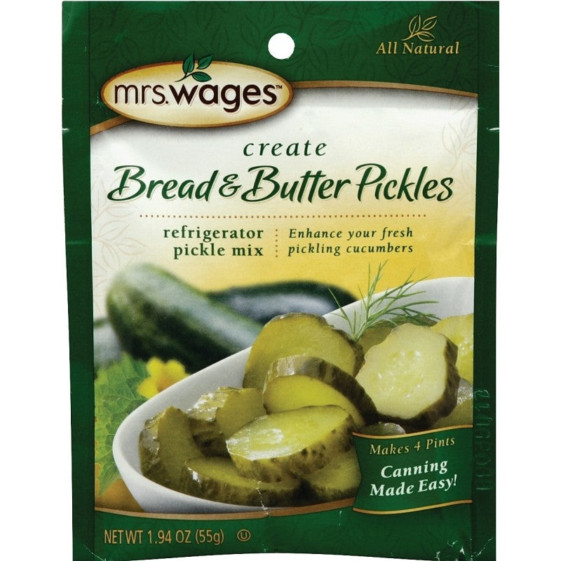 Mrs. Wages W625-DG425 Bread and Butter Pickle Mix, 1.94 oz Pouch (Pack of 12)