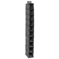 10 Shelf Hanging Shoe Organizer Lime Green Color