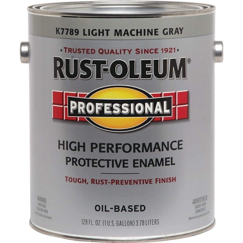 RUST-OLEUM PROFESSIONAL K7789402 Protective Enamel, Gloss, Light Machine Gray, 1 gal Can (Pack of 2)