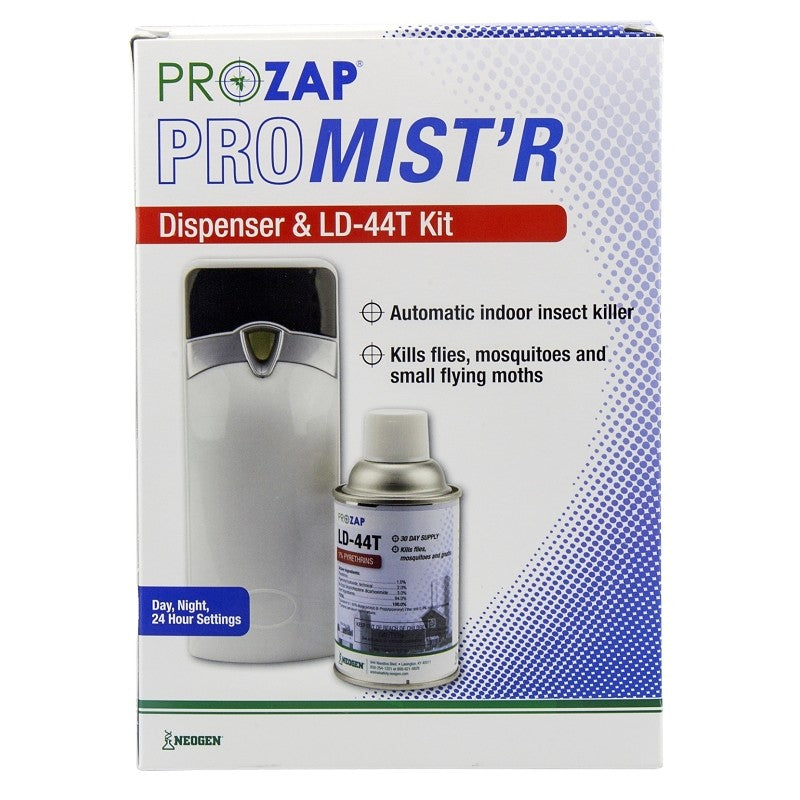 Prozap Pro-Mist'r II CT89500-KIT Metered Dispenser and LD-44T™ Kit, 30 days Refill, 6000 cu-ft Coverage Area (Pack of 6)