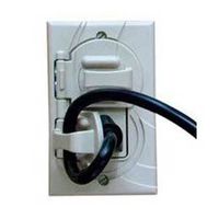 Ivory Decorative Safety Hook Wall Plate
