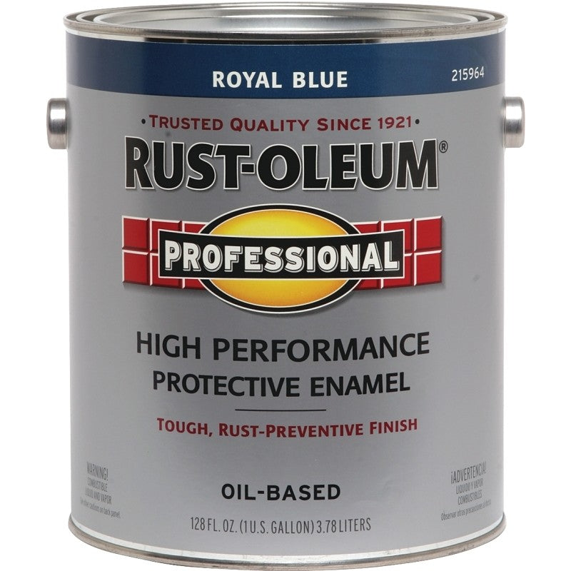RUST-OLEUM PROFESSIONAL 215964 Protective Enamel, Gloss, Royal Blue, 1 gal Can (Pack of 2)