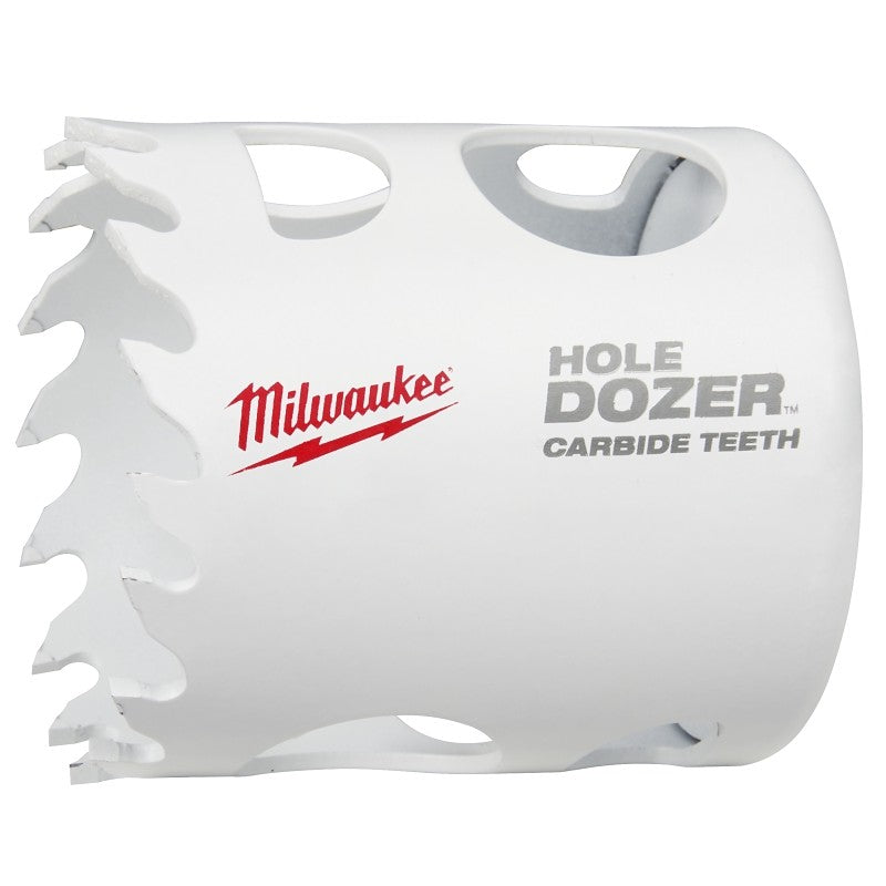 Milwaukee Hole Dozer 49-56-0717 Hole Saw, 1-3/4 in Dia, 1-3/4 in D Cutting, 4 TPI, Carbide Cutting Edge