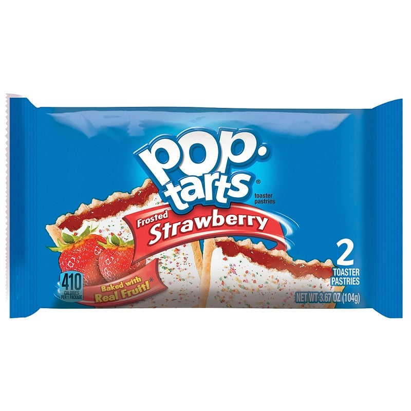 Pop-Tarts POPTARTS Frosted Toaster Pastry, Strawberry Flavor, 3.67 oz (Pack of 6)